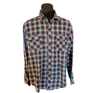 Vintage Hunter Green Plaid Shirt